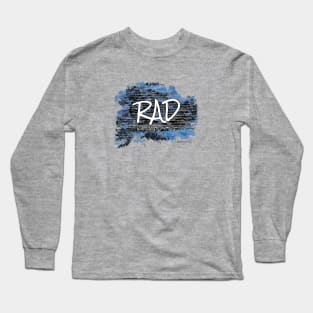 River Arts District - Asheville, NC - Grunge Blue GreyBG 21 Long Sleeve T-Shirt